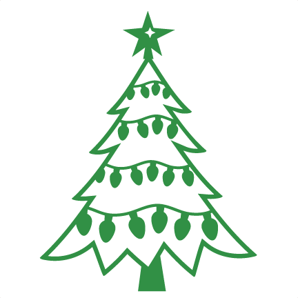 Christmas Tree SVG scrapbook cut file cute clipart files for silhouette