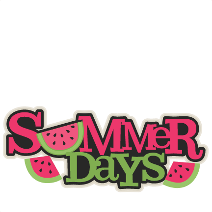 Summer Days Title SVG scrapbook cut file cute clipart ...