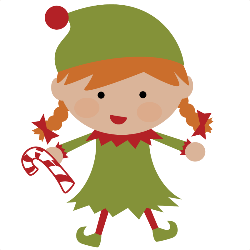 Elf SVG file for scrapbooking cute christmas elf svg cut christmas elf