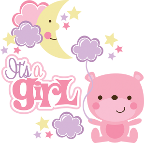It's A Girl SVG scrapbook collection baby girl svg files for scrapbooking cardmaking cute svg cuts