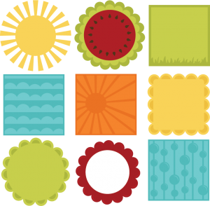 Summer 12 X 12 Background Shapes SVG files for scrapbooking summer svg files free svgs