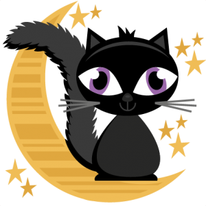 Halloween Cat On Moon SVG cutting files halloween svg cuts free svg files free svg cuts