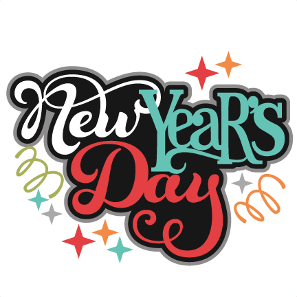 New Year's Day SVG scrapbook title new years svg cut files ...