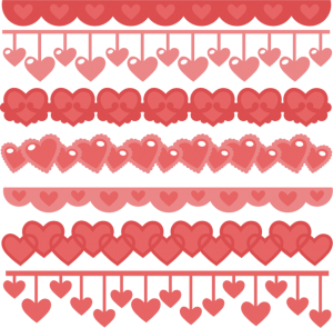 Heart Borders SVG cutting files heart svg cuts free svg files free svg borders heart border clipart