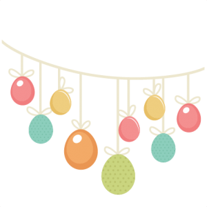 Easter Egg Banner SVG cutting files easter egg svg cut file easter eggs cut files for scrapbooks