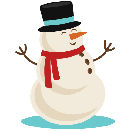 Happy Snowman SVG scrapbook title winter svg cut file snowflake svg cut
