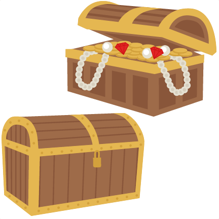 Treasure Chest SVG scrapbook cut file cute clipart clip art files for