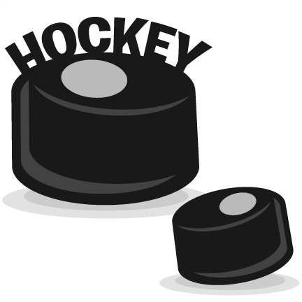 Hockey Stick and Puck SVG Silhouette, Clipart