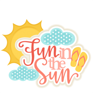 Fun in the Sun Title SVG scrapbook cut file cute clipart clip art files for silhouette cricut pazzles free svgs free svg cuts cute cut files