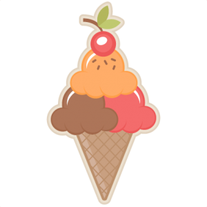 Triple Ice Cream Cone SVG scrapbook cut file cute clipart files for silhouette cricut pazzles free svgs free svg cuts cute cut files