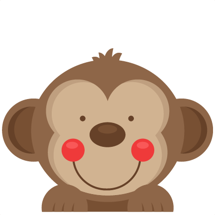 Download Peeking Monkey SVG scrapbook cut file cute clipart files ...