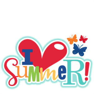 I Heart Summer Title SVG scrapbook cut file cute clipart files for silhouette cricut pazzles free svgs free svg cuts cute cut files