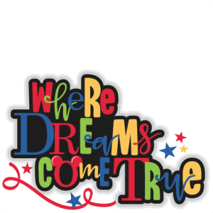 Where Dreams Come True Title SVG scrapbook cut file cute clipart files for silhouette cricut pazzles free svgs free svg cuts cute cut files