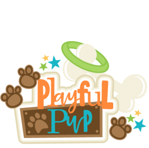 Playful Pup Title SVG scrapbook cut file cute clipart files for silhouette cricut pazzles free svgs free svg cuts cute cut files