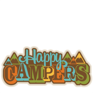 Happy Campers Title SVG scrapbook cut file cute clipart files for silhouette cricut pazzles free svgs free svg cuts cute cut files