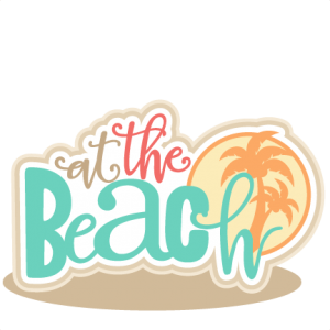 At the Beach Title SVG cut files for scrapbooking silhouette cut files svgs for cricut free svgs cute clipart clip art