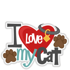 I Love My Cat Title SVG scrapbook cut file cute clipart files for silhouette cricut pazzles free svgs free svg cuts cute cut files