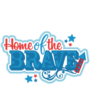 Home of the Brave Title SVG scrapbook cut file cute clipart files for silhouette cricut pazzles free svgs free svg cuts cute cut files