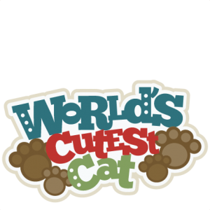 World's Cutest Cat Title SVG scrapbook cut file cute clipart files for silhouette cricut pazzles free svgs free svg cuts cute cut files