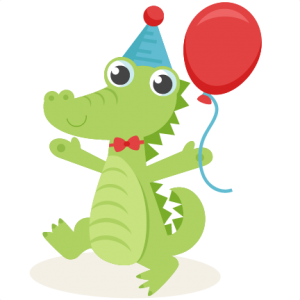 Birthday Alligator SVG scrapbook cut file cute clipart files for silhouette cricut pazzles free svgs free svg cuts cute cut files