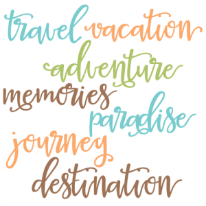 Travel Words Set SVG scrapbook cut file cute clipart files for silhouette cricut pazzles free svgs free svg cuts cute cut files