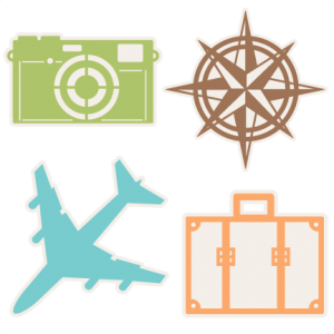 Travel Icons Set SVG scrapbook cut file cute clipart files for silhouette cricut pazzles free svgs free svg cuts cute cut files