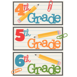 4th 5th 6th Grade Titles SVG scrapbook cut file cute clipart files for silhouette cricut pazzles free svgs free svg cuts cute cut files