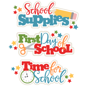 School Titles Set SVG scrapbook cut file cute clipart files for silhouette cricut pazzles free svgs free svg cuts cute cut files