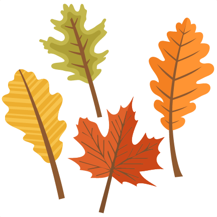 Fall Leaves Set SVG scrapbook cut file cute clipart files for ...