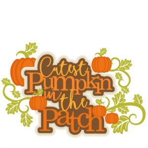 Cutest Pumpkin in the Patch Title SVG scrapbook cut file cute clipart files for silhouette cricut pazzles free svgs free svg cuts cute cut files