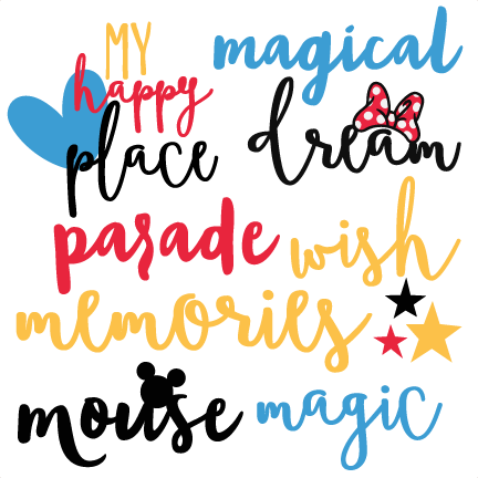 Download Magical Words Set Disney Title Svg Scrapbook Cut File Cute Clipart Files For Silhouette Cricut Pazzles Free Svgs Free Svg Cuts Cute Cut Files