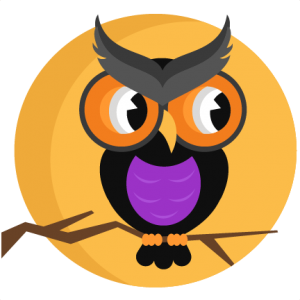 Halloween Owl With Moon SVG scrapbook cut file cute clipart files for silhouette cricut pazzles free svgs free svg cuts cute cut files