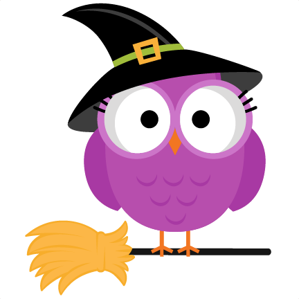 Halloween Witch Owl SVG scrapbook cut file cute clipart ...