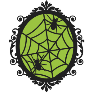 Halloween Spiderweb Frame  SVG scrapbook cut file cute clipart files for silhouette cricut pazzles free svgs free svg cuts cute cut files