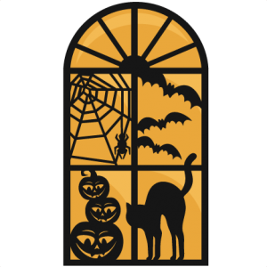 Halloween Window  SVG scrapbook cut file cute clipart files for silhouette cricut pazzles free svgs free svg cuts cute cut files
