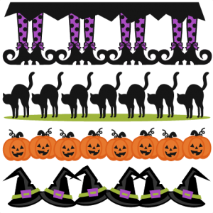 Halloween Borders SVG scrapbook cut file cute clipart files for silhouette cricut pazzles free svgs free svg cuts cute cut files