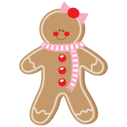 Gingerbread Girl SVG scrapbook cut file cute clipart files 