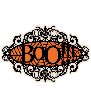 Boo Halloween Title Frame SVG scrapbook cut file cute clipart files for silhouette cricut pazzles free svgs free svg cuts cute cut files