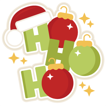Ho Ho Ho Christmas Title SVG scrapbook cut file cute clipart files