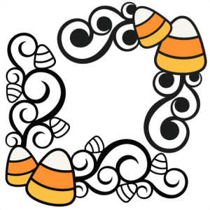 Candy Corn Flourishes SVG scrapbook cut file cute clipart files for silhouette cricut pazzles free svgs free svg cuts cute cut files