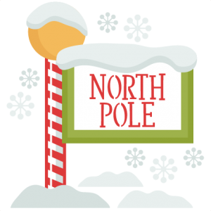 Christmas North Pole Sign  SVG scrapbook cut file cute clipart files for silhouette cricut pazzles free svgs free svg cuts cute cut files