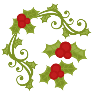 Christmas Holly Set  SVG scrapbook cut file cute clipart files for silhouette cricut pazzles free svgs free svg cuts cute cut files
