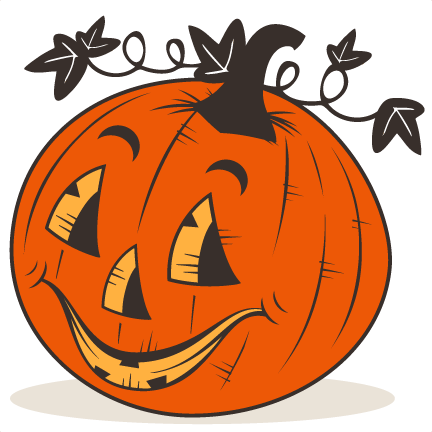 Cute Halloween Jack-O-Lantern Clip Art - Cute Halloween Jack-O-Lantern Image