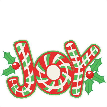Christmas Candy Cane Joy Title SVG scrapbook cut file cute clipart ...