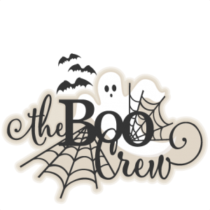 Halloween Title The Boo Crew SVG scrapbook cut file cute clipart files for silhouette cricut pazzles free svgs free svg cuts cute cut files