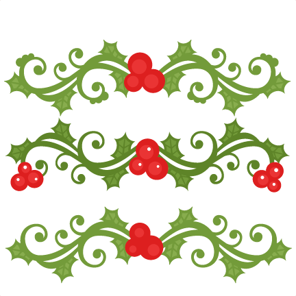 Christmas Flourish Set Scrapbook Cut File Cute Clipart Files For Silhouette Cricut Pazzles Free Svgs Free Svg Cuts Cute Cut Files