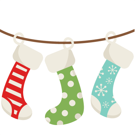 Christmas Stockings SVG scrapbook cut file cute clipart files for