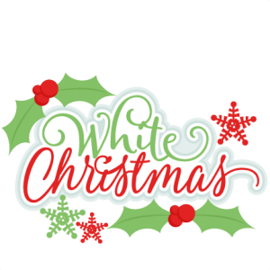 White Christmas Title SVG scrapbook cut file cute clipart files for silhouette cricut pazzles free svgs free svg cuts cute cut files