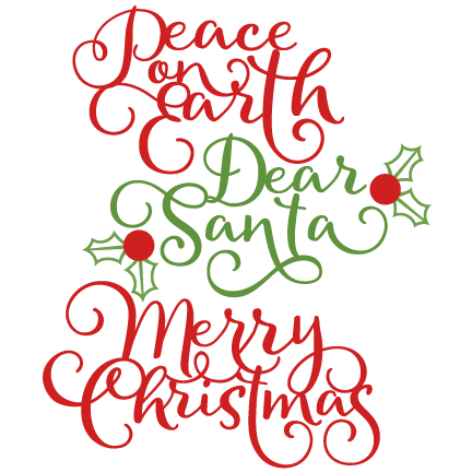 Download Christmas Phrase Set scrapbook cut file cute clipart files ...