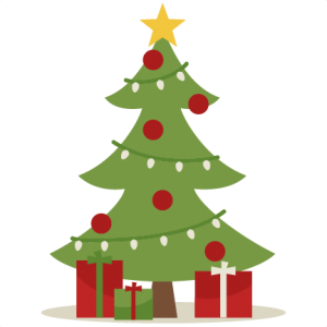 Christmas Tree scrapbook cut file cute clipart files for silhouette